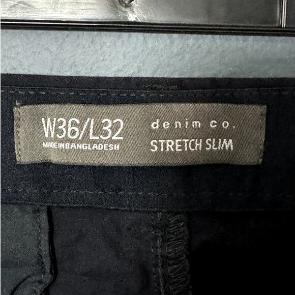 NWT PRIMARK NAVY BLUE MENS STRETCH SLIM CHINO PANTS 36" WAIST X 32" INSEAM - Picture 6 of 12